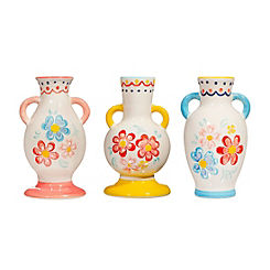 Folk Floral Small Vase Assorted by Sass & Belle