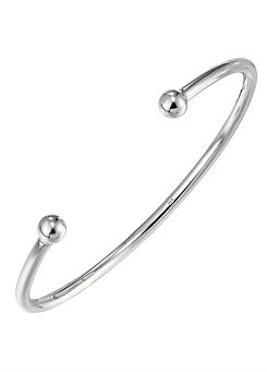 For You Collection Sterling Silver 1/4 oz Torque Bangle