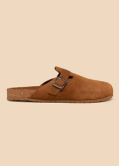 Freddy Tan Suede Slip On Footbed Shoes by White Stuff