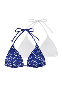 Frejus Pack of 2 Light Padded Triangle Bikini Tops by DORINA