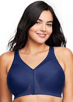 Full Figure Plus Size Magiclift Front Close Posture Back Support Bra by Glamorise