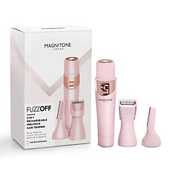 FuzzOff 3-in-1 Rechargeable Precision Trimmer by Magnitone - Pink