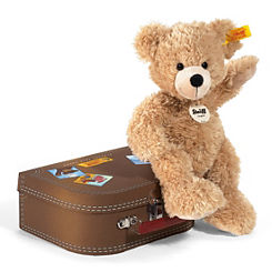 Fynn 28cm Teddy Bear & Suitcase by Steiff