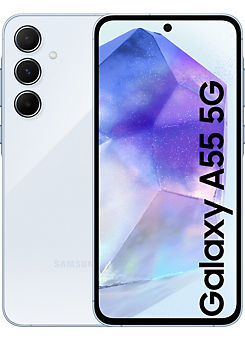 Galaxy A55 5G 128GB Mobile Phone - Awesome Ice Blue by Samsung