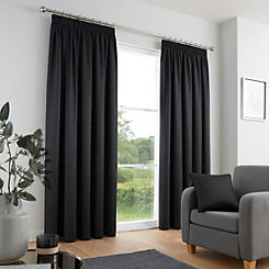 Galaxy Thermal Dim Out Pencil Pleat Curtains by Fusion