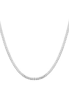 Gent’s Sterling Silver Approx. 0.5 oz Curb Necklace by For You Collection
