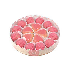 Gift Box of Marc De Champagne Truffles And Caramel Filled Blushed Hearts