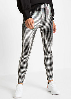 black and white trousers