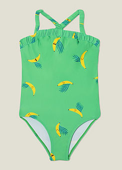Girls Banana Print Swimsuit by Accessorize