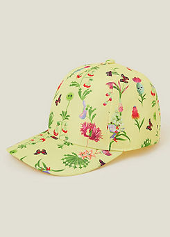 Girls Floral Print Cap by Angels