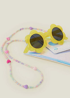Girls Flower Sunglasses with Case by Accessorize