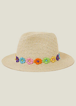 Girls Flower Trilby Hat by Angels