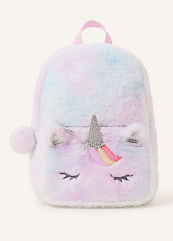 Girls Fluffy Unicorn Backpack by Accessorize
