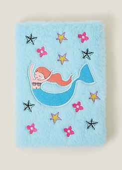 Girls Mermaid Fluffy Notebook by Accessorize