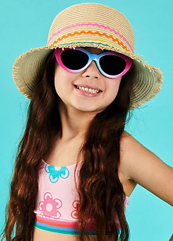 Girls Ric-Rac Straw Hat by Accessorize
