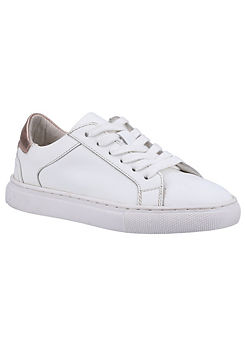 Girls White Mini Camille Trainers by Hush Puppies