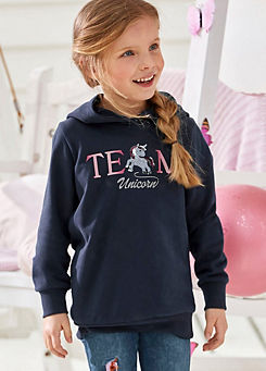 Girls ’Team Unicorn’ Sweatshirt by Kidsworld
