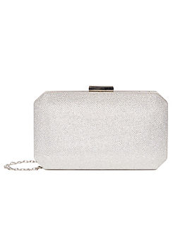 Glitter Mesh ’Dulcie’ Box Clutch Bag by Paradox London