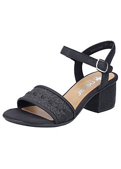 Glittered Detail Ankle Strap Sandals by Rieker
