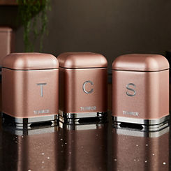Glitz Set of 3 Kitchen Storage Canisters by Tower