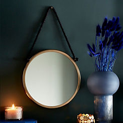 Gold Frame 30D cm Hanging Wall Mirror