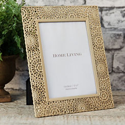 Gold Metal 5 x 7 inch Photograph Frame by Hestia