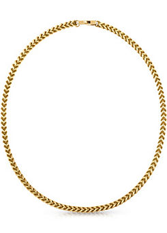 Gold Plated 21 in Foxtail Chain Necklace by Guess