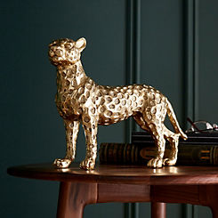 Gold Standing Leopard by Candlelight