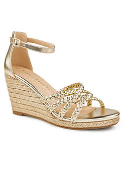 Gold Weave Wedges by Kaleidoscope