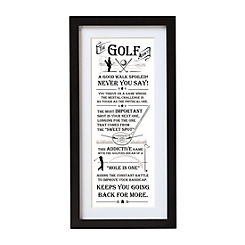 Golf Wall Art by Ultimate Gift for Man