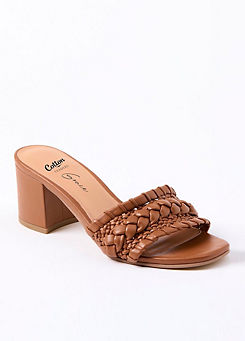 Grace Leather Heels by Cotton Traders