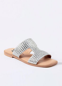Grace Leather Mule Sandals by Cotton Traders