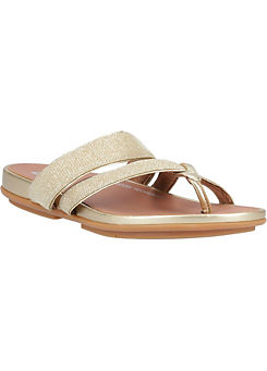 Gracie Shimmerlux Strappy Toe Post Sandals by FitFlop