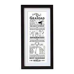 Grandad Wall Art by Ultimate Gift for Man