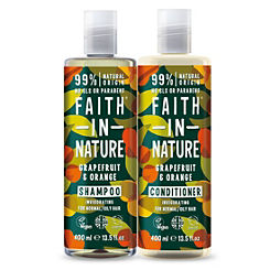 Grapefruit & Orange Shampoo & Conditioner Duo by Faith In Nature