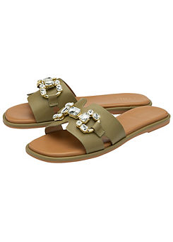 Green Fano Sandals by Lotus