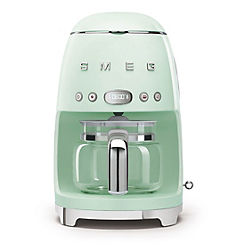 Green Retro Style Drip Coffee Machine - DCF02PGUK by SMEG