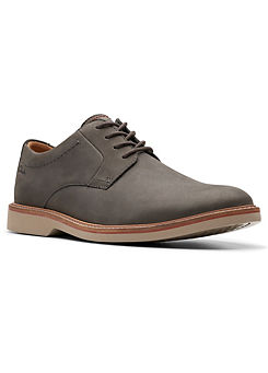 Grey Atticus Lace-Up Shoes by Clarks