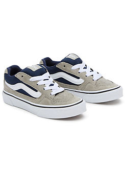 Grey Blue Youth Caldrone Trainers by Vans