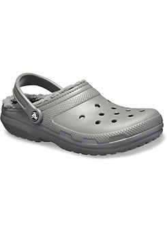 Grey Classic Lined Clogs by Crocs