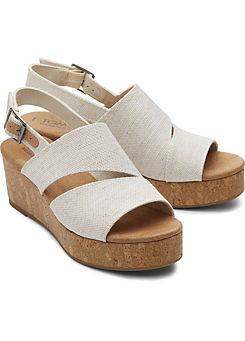 Grey Claudine Wedges by Toms