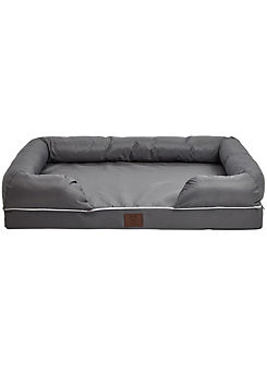Grey Cosy Couch - Tough Water Resistant Mattress Dog Bed by Bunty