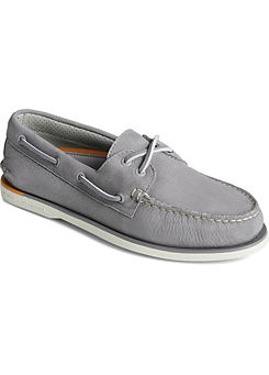 Grey Gold Authentic Original 2-Eye Nubuck Shoes by Sperry