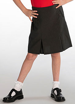 Grey Junior Twin Pleat Skirt by Trutex