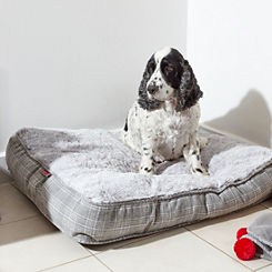 Grey Plaid Gussy Mattress by Zoon Pets