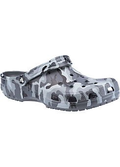 Grey Seasonal Camo Sandals by Crocs