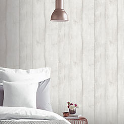 Grey Washed Wood Wallpaper by Arthouse