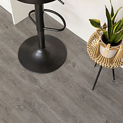 Grey Wood Peel And Stick Floor Tiles 30.5cm x 30.5cm 1sqm pack by d-c-fix