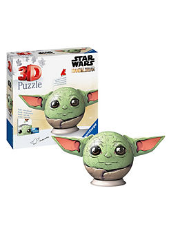 Grogu with Ears 3D Puzzle Ball 77 Piece Jigsaw Puzzle by Star Wars
