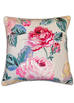 Gulab Embroidered Rose 45x45cm Cushion by Malini
